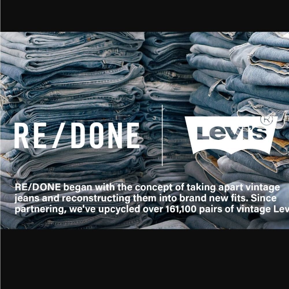 NWT Levi's Re/Done High Rise Washed Black - Picture 4 of 4